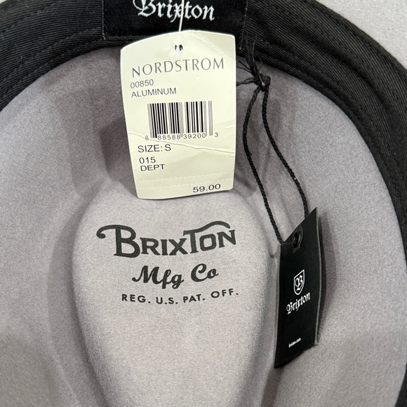 Brixton Charcoal Women's Fedora Hat - Picture 3 of 6